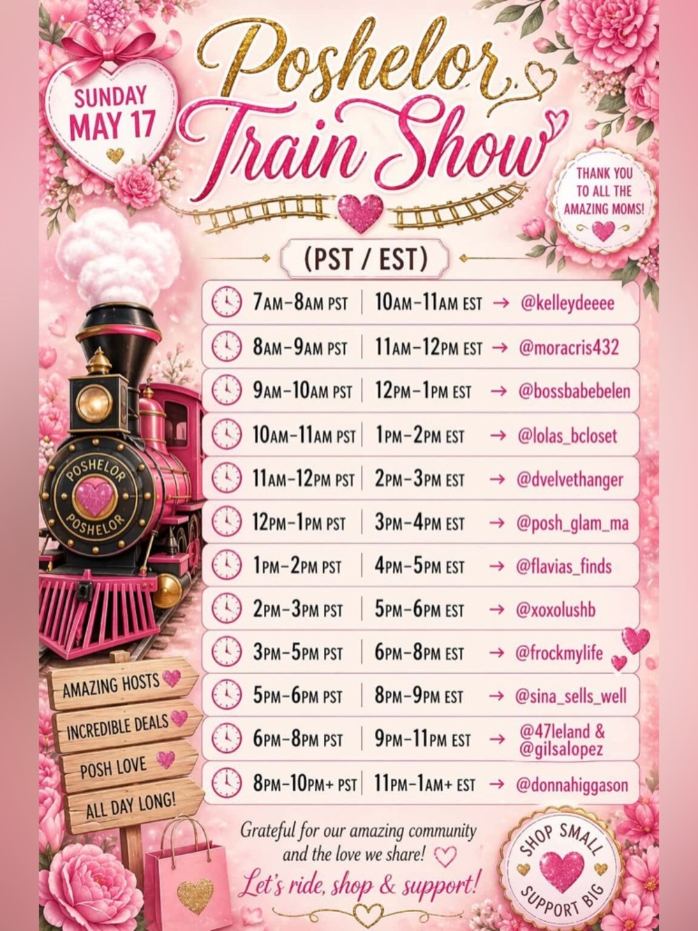 The Posh-Elor Express Train Show